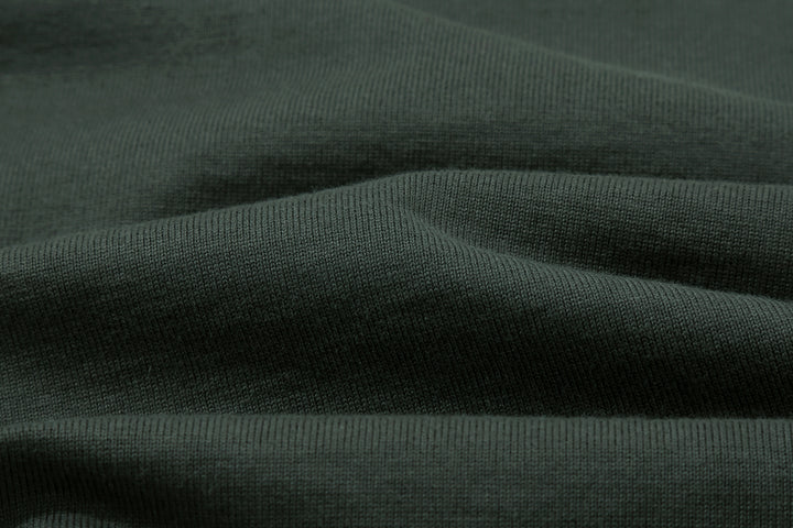 Deluxeware SDHT-00 10.5oz loopwheeled henley t-shirt made in Japan heavyweight green grey