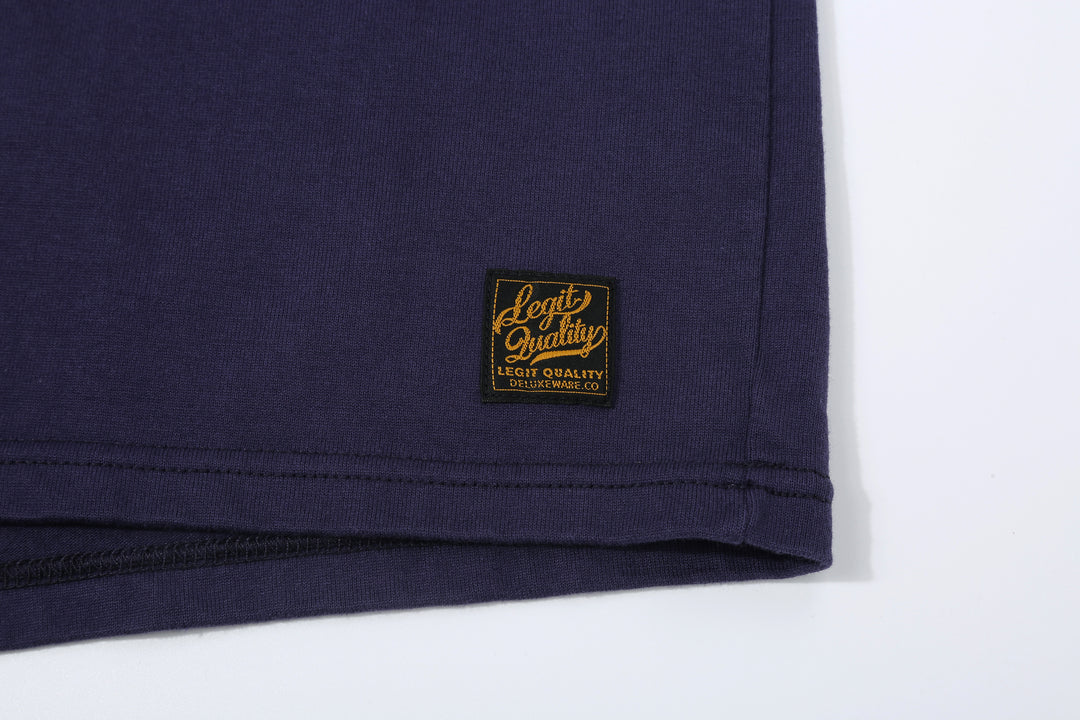 Deluxeware SDHT-00 10.5oz Loopwheeled Henley Neck T-Shirt
