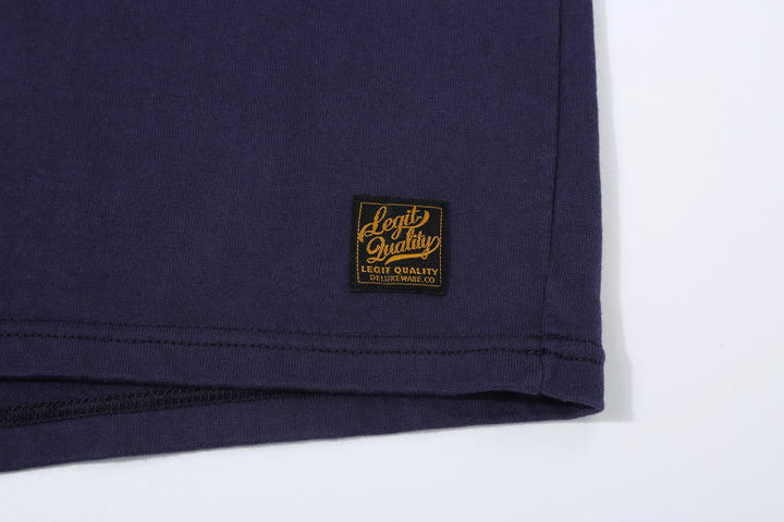 Deluxeware SDHT-00 10.5oz Loopwheeled Henley Neck T-Shirt