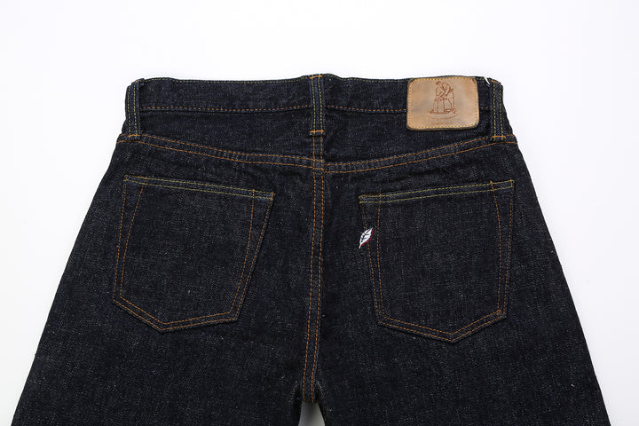 Pure Blue Japan SLB-003 16.5oz Slub Selvedge Jeans - Back Pockets Detail