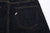 Pure Blue Japan SLB-003 16.5oz Slub Selvedge Jeans - Back Pocket and Shoai Leaf Embroidery Detail