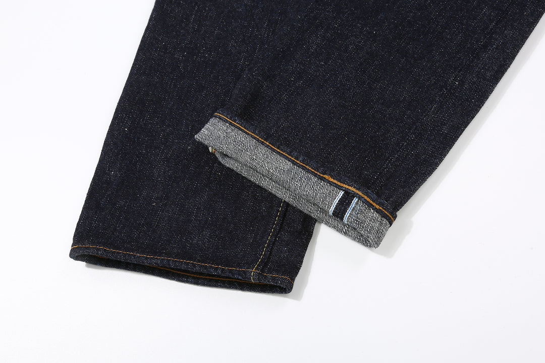 Pure Blue Japan SLB-003 16.5oz Slub Selvedge Jeans - Selvedge Hem Detail