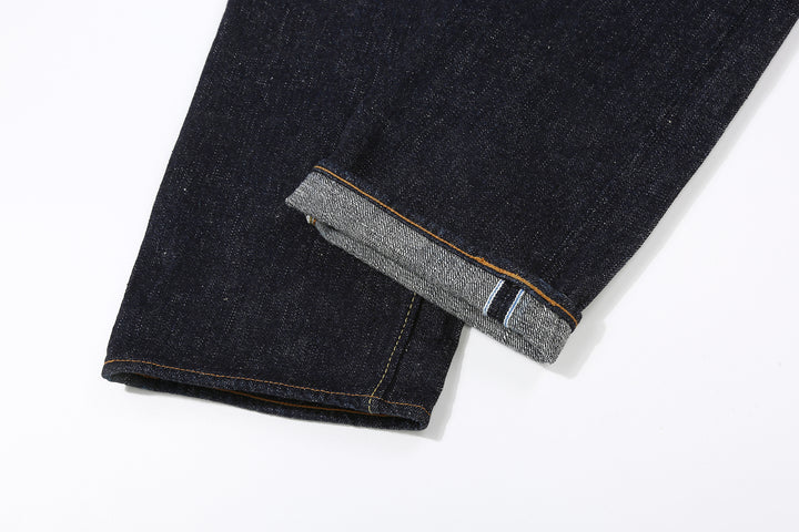 Pure Blue Japan SLB-003 16.5oz Slub Selvedge Jeans - Selvedge Hem Detail