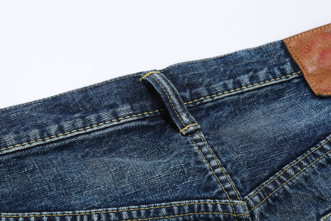 Fullcount 1353-S0105 More Than Just Fear Selvedge Denim Vintage Wash - Wide Straight Fit