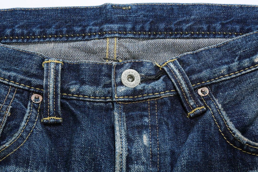 Fullcount 1353-S0105 More Than Just Fear Selvedge Denim Vintage Wash - Wide Straight Fit