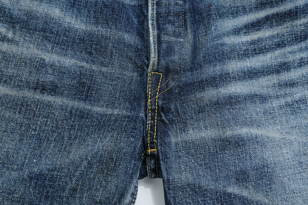 Fullcount 1353-S0105 More Than Just Fear Selvedge Denim Vintage Wash - Wide Straight Fit