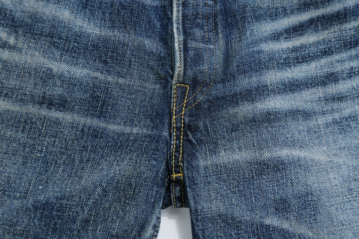 Fullcount 1353-S0105 More Than Just Fear Selvedge Denim Vintage Wash - Wide Straight Fit