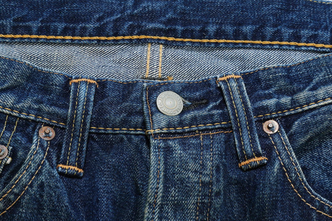 Fullcount 1456-0105 Badass Selvedge Denim Vintage Wash - Wide Straight Fit Mention Exclusive