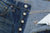 Fullcount 1456-0105 Badass Selvedge Denim Vintage Wash - Wide Straight Fit Mention Exclusive