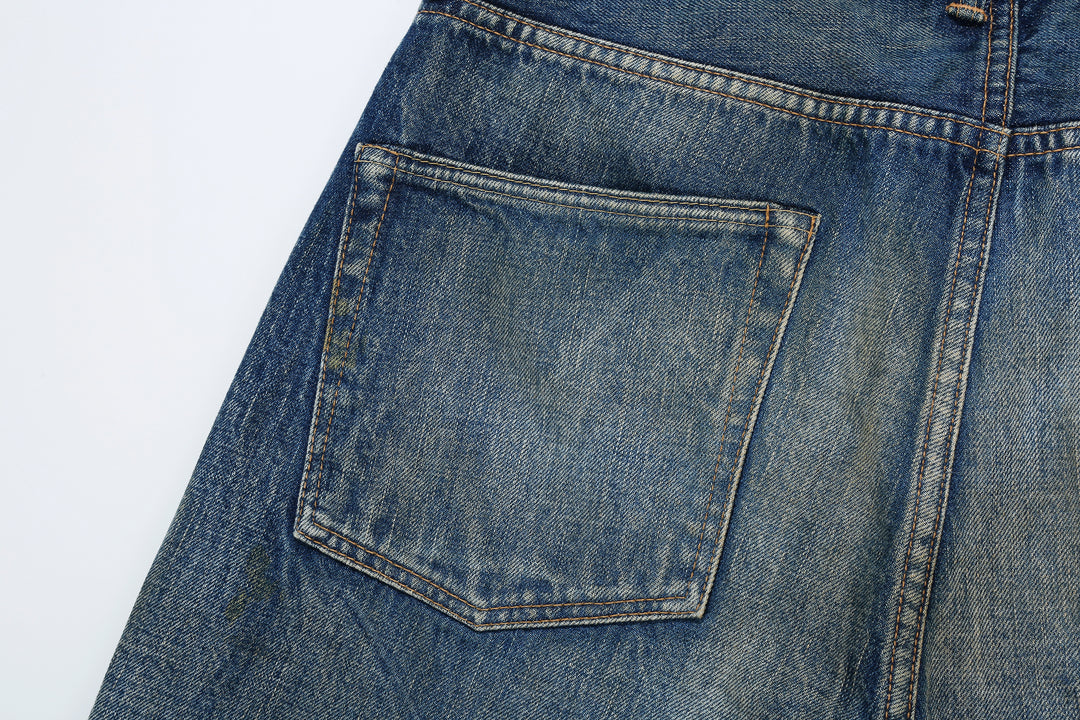Fullcount 1456-1103 Badass Selvedge Denim Vintage Wash - Relaxed Tapered Fit Mention Exclusive