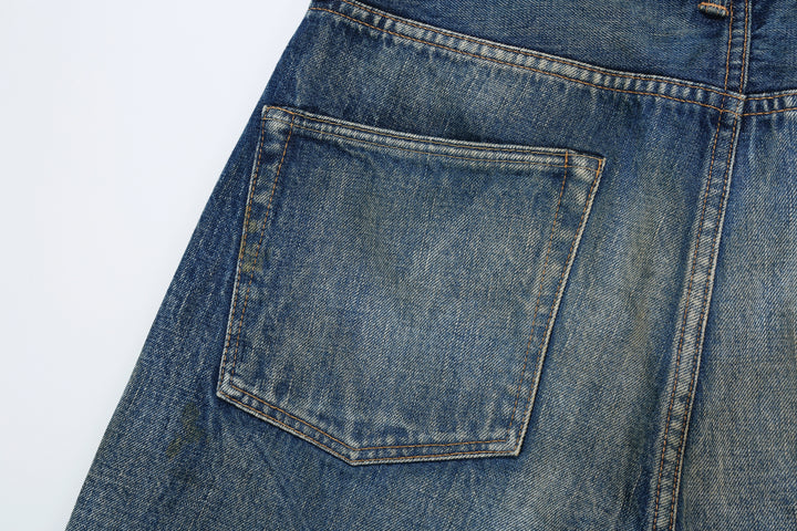 Fullcount 1456-1103 Badass Selvedge Denim Vintage Wash - Relaxed Tapered Fit Mention Exclusive