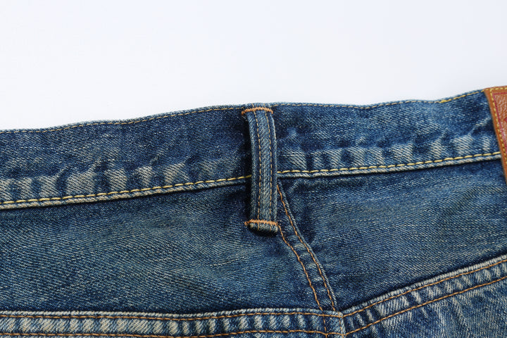 Fullcount 1456-1103 Badass Selvedge Denim Vintage Wash - Relaxed Tapered Fit Mention Exclusive