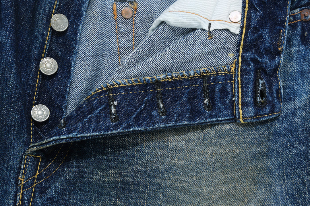 Fullcount 1456-1103 Badass Selvedge Denim Vintage Wash - Relaxed Tapered Fit Mention Exclusive