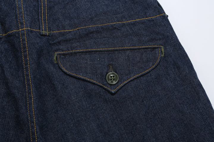 Freewheelers 2522006 S-8 Aviators' Trousers - 10.5oz Indigo Denim