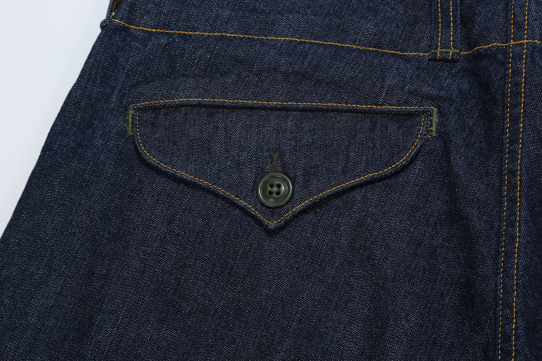 Freewheelers 2522006 S-8 Aviators' Trousers - 10.5oz Indigo Denim