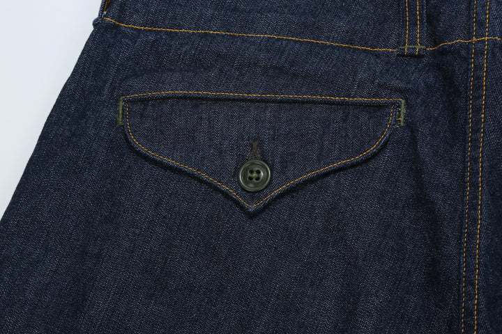 Freewheelers 2522006 S-8 Aviators' Trousers - 10.5oz Indigo Denim