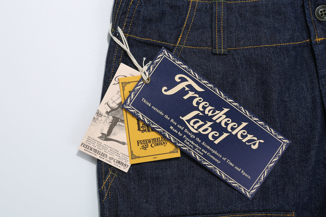 Freewheelers 2522006 S-8 Aviators' Trousers - 10.5oz Indigo Denim