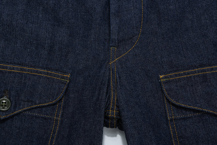 Freewheelers 2522006 S-8 Aviators' Trousers - 10.5oz Indigo Denim