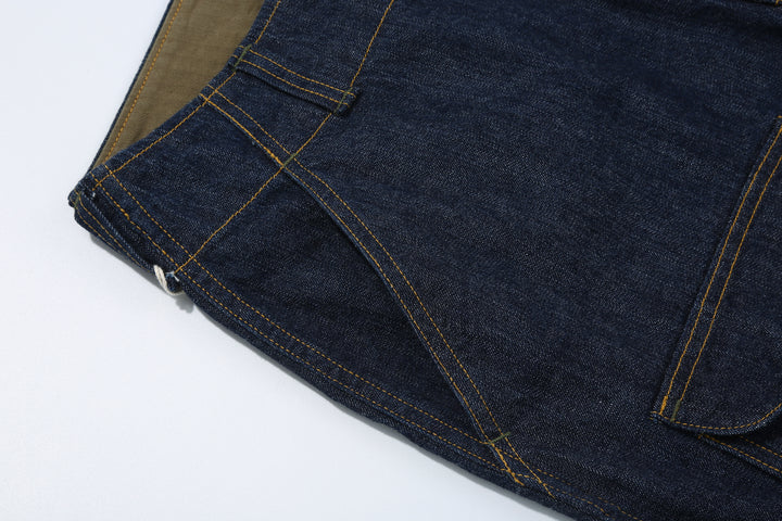 Freewheelers 2522006 S-8 Aviators' Trousers - 10.5oz Indigo Denim