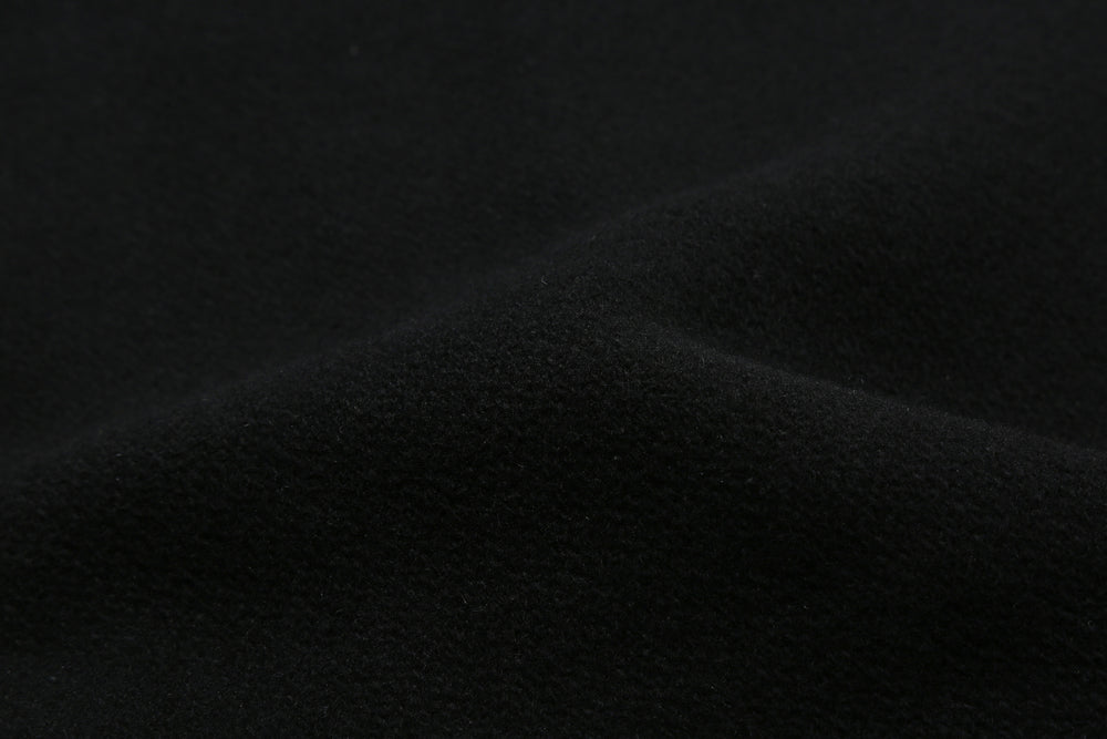 Freewheelers Leadfoot sports jacket heavy melton wool car club jacket black Japan close up