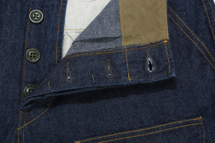 Freewheelers 2522006 S-8 Aviators' Trousers - 10.5oz Indigo Denim