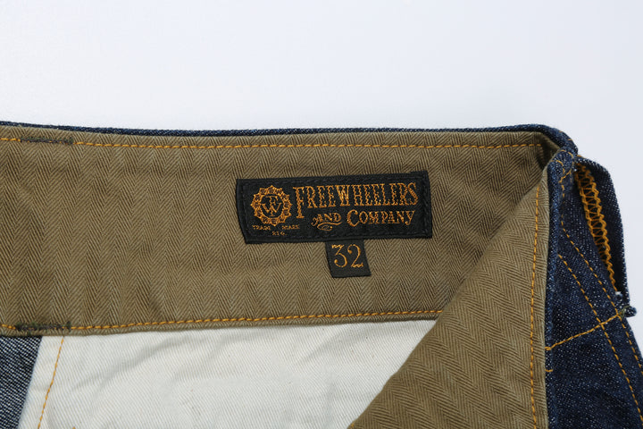 Freewheelers 2522006 S-8 Aviators' Trousers - 10.5oz Indigo Denim