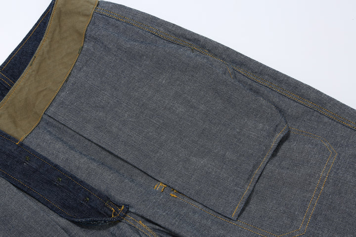 Freewheelers 2522006 S-8 Aviators' Trousers - 10.5oz Indigo Denim
