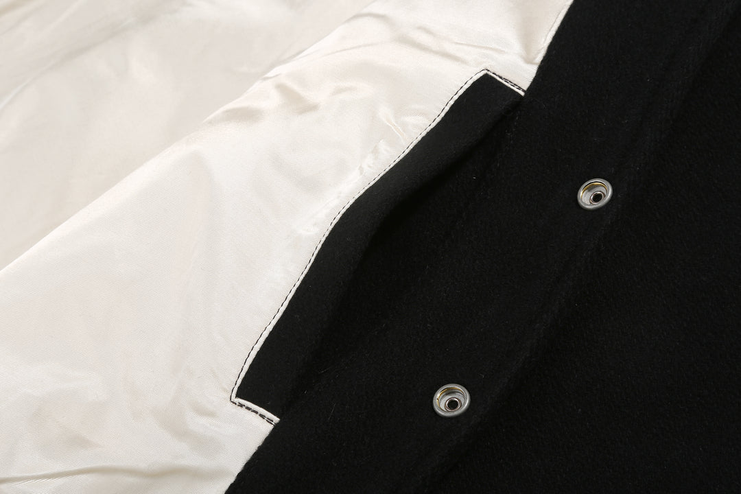 Freewheelers 2531011 Leadfoot Heavy Melton Sports Jacket - Yarn Dyed Black