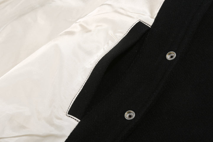Freewheelers 2531011 Leadfoot Heavy Melton Sports Jacket - Yarn Dyed Black