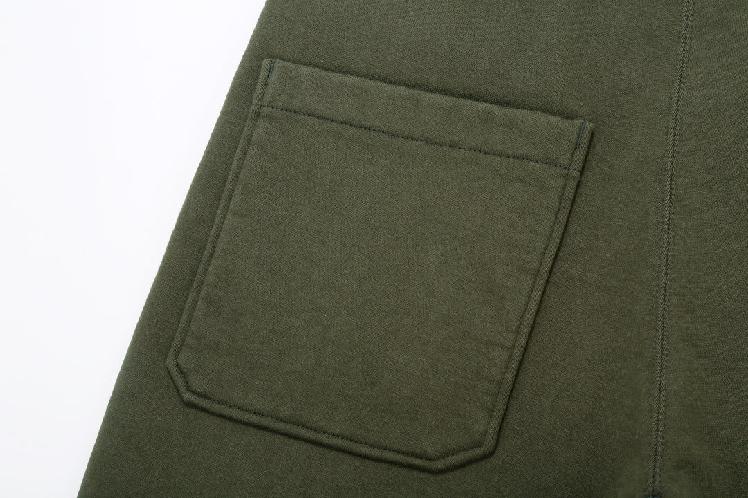 Deluxeware S500-00 20oz Heavyweight Loopwheeled Sweatpants Made in Japan Olive Left Pocket Back