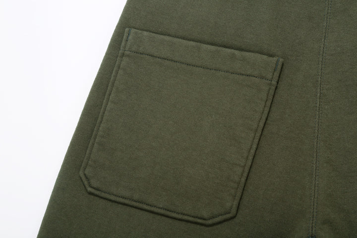 Deluxeware S500-00 20oz Heavyweight Loopwheeled Sweatpants Made in Japan Olive Left Pocket Back