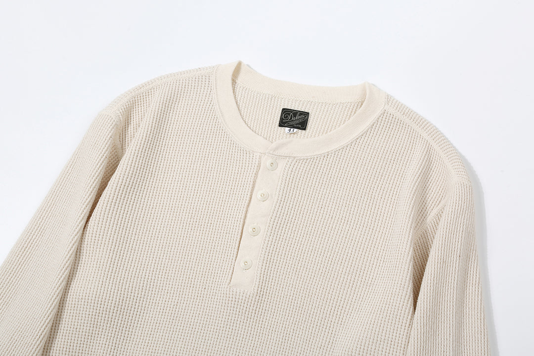 Dalee’s & Co. 2230HT Double Waffle Long Sleeve Henley Shirt