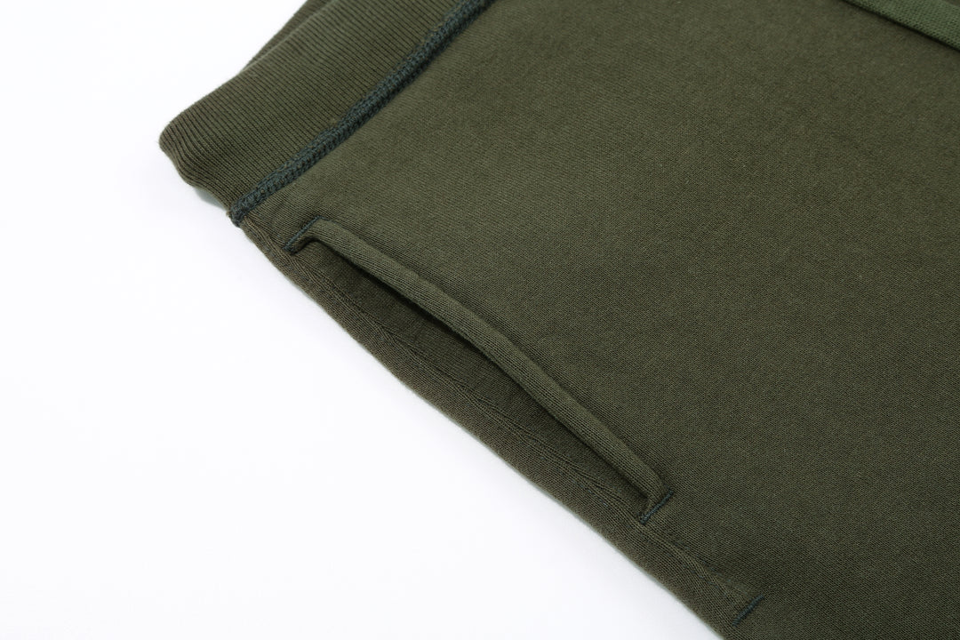 Deluxeware S500-00 20oz Heavyweight Loopwheeled Sweatpants Made in Japan Olive Right Pocket
