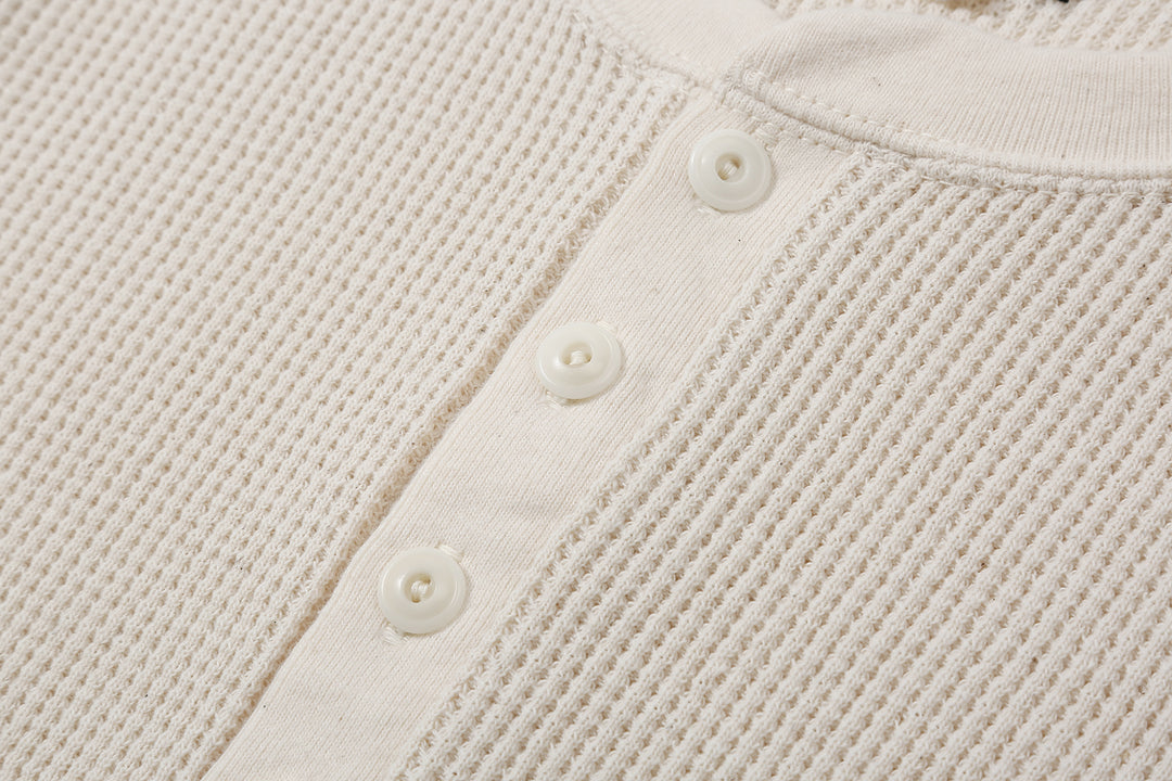 Dalee’s & Co. 2230HT Double Waffle Long Sleeve Henley Shirt