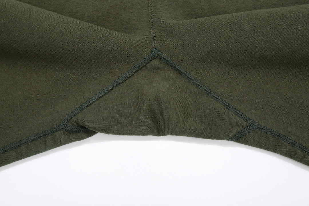 Deluxeware S500-00 20oz Heavyweight Loopwheeled Sweatpants Made in Japan Olive Gusset