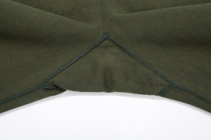 Deluxeware S500-00 20oz Heavyweight Loopwheeled Sweatpants Made in Japan Olive Gusset