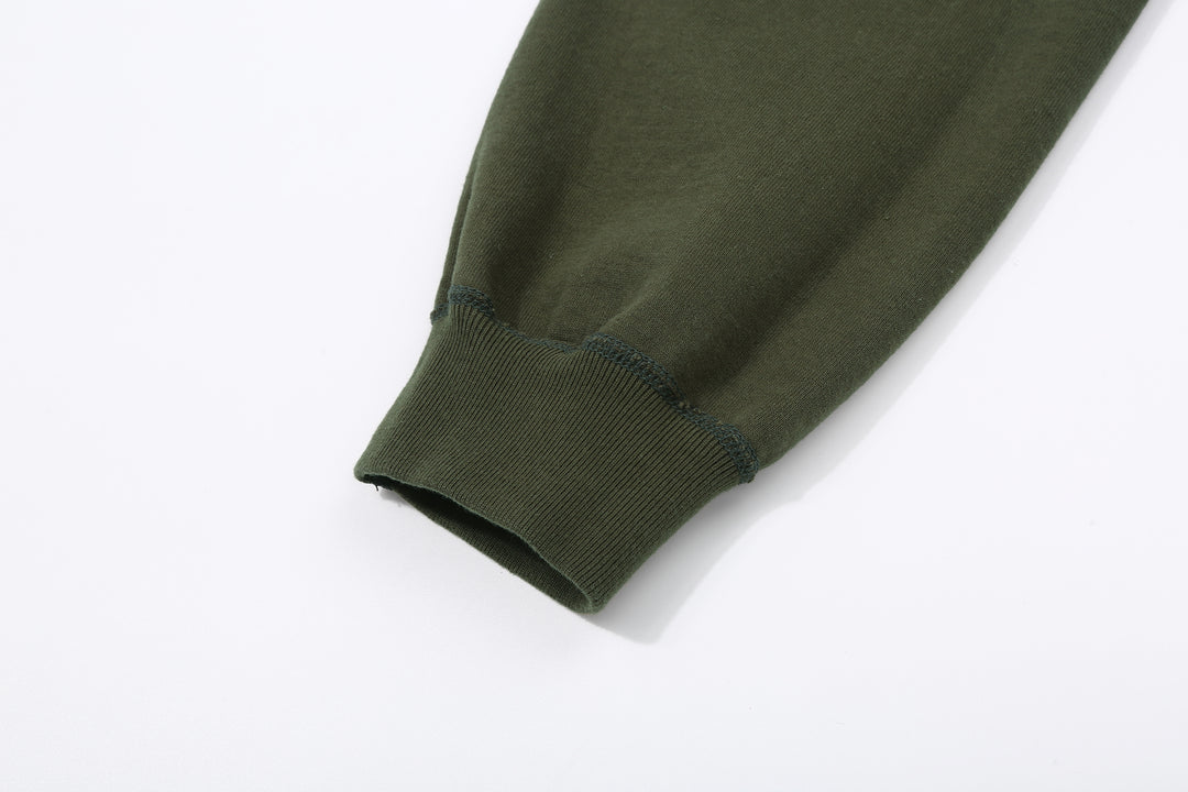 Deluxeware S500-00 20oz Heavyweight Loopwheeled Sweatpants Made in Japan Olive Leg Opening