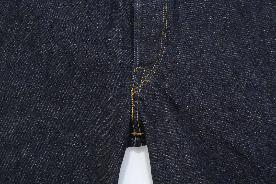 Deluxeware 1953XX 13.6oz selvedge denim straight fit made in Japan indigo jeans crotch seam