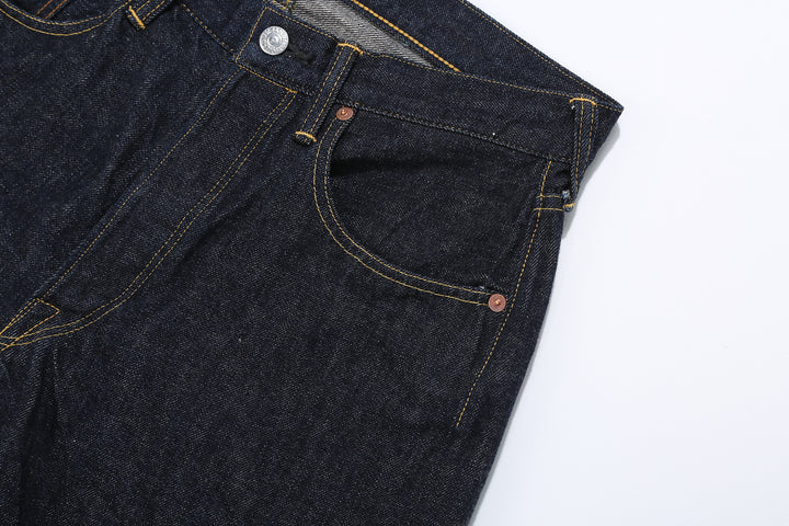 Deluxeware 1953XX 13.6oz selvedge denim straight fit made in Japan indigo jeans left pocket