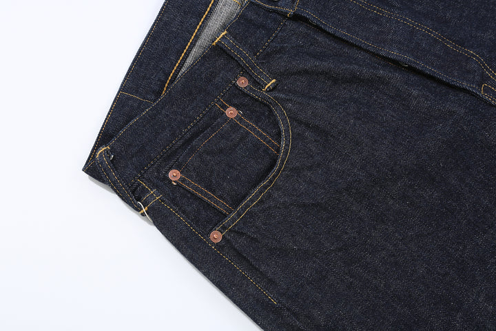 Deluxeware 1953XX 13.6oz selvedge denim straight fit made in Japan indigo jeans right pocket