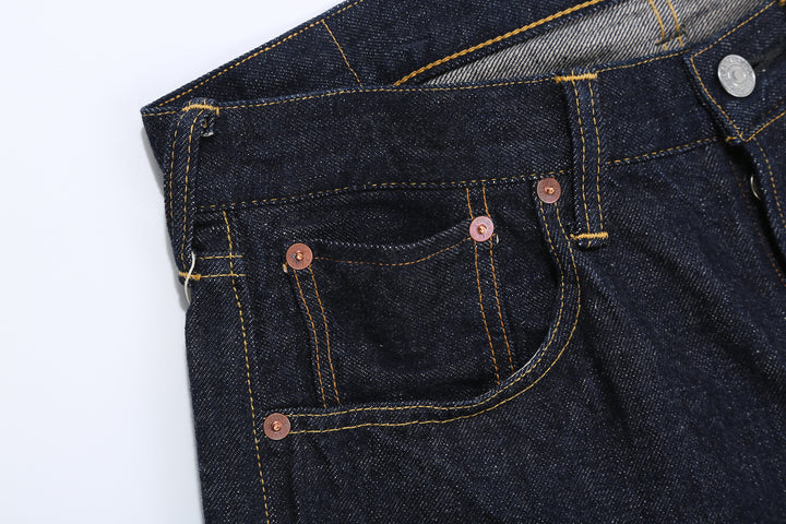 Deluxeware 1953XX 13.6oz selvedge denim straight fit made in Japan indigo jeans coin pocket
