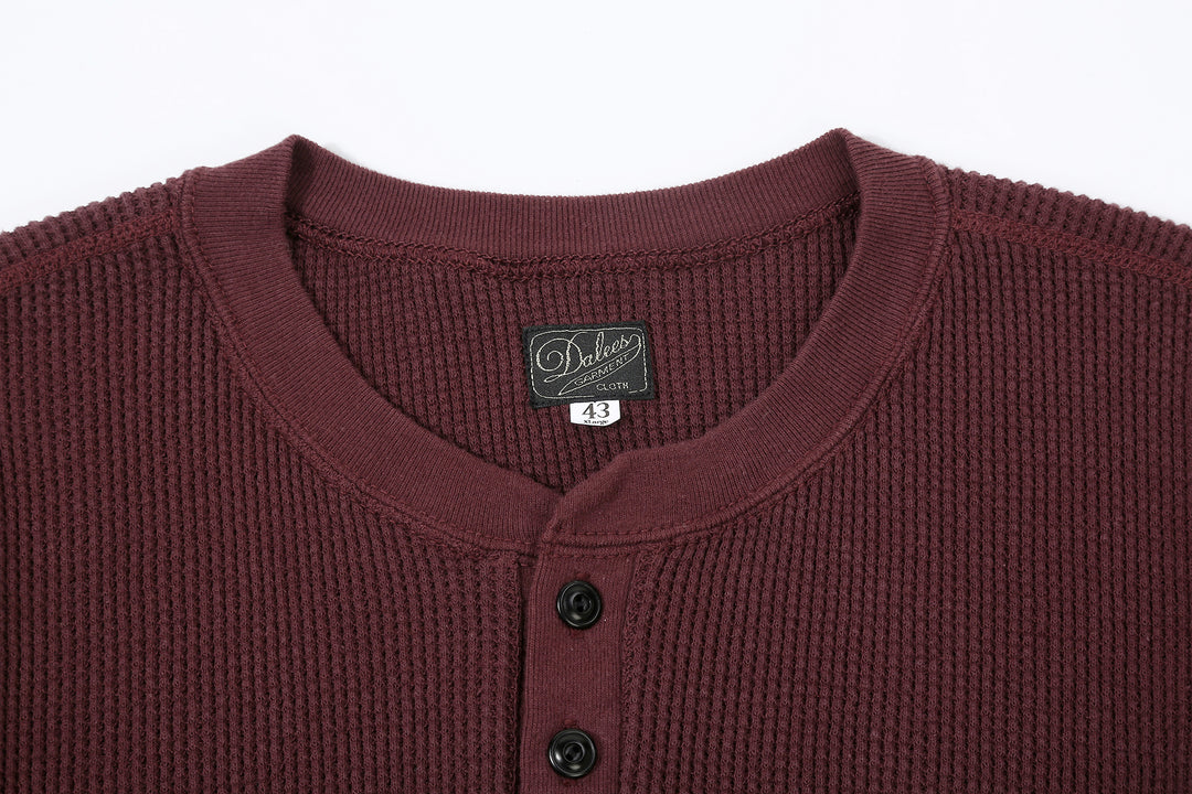 Dalee’s & Co. 2230HT Double Waffle Long Sleeve Henley Shirt