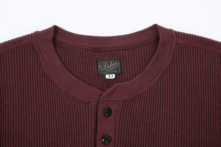 Dalee’s & Co. 2230HT Double Waffle Long Sleeve Henley Shirt
