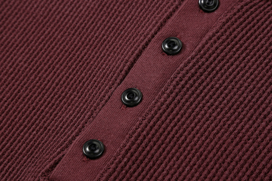 Dalee’s & Co. 2230HT Double Waffle Long Sleeve Henley Shirt