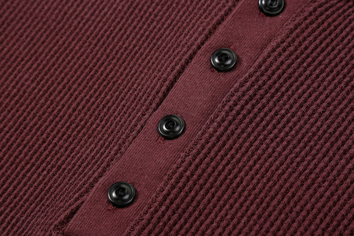 Dalee’s & Co. 2230HT Double Waffle Long Sleeve Henley Shirt