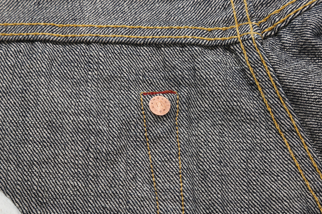 Deluxeware 1953XX 13.6oz selvedge denim straight fit made in Japan indigo jeans hidden rivet