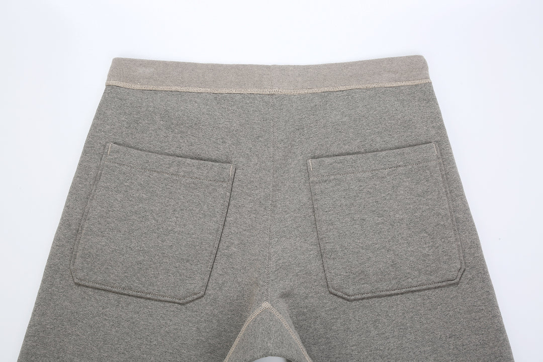 Deluxeware S500-00 20oz Heavyweight Loopwheeled Sweatpants Made in Japan Grey Back Pockets