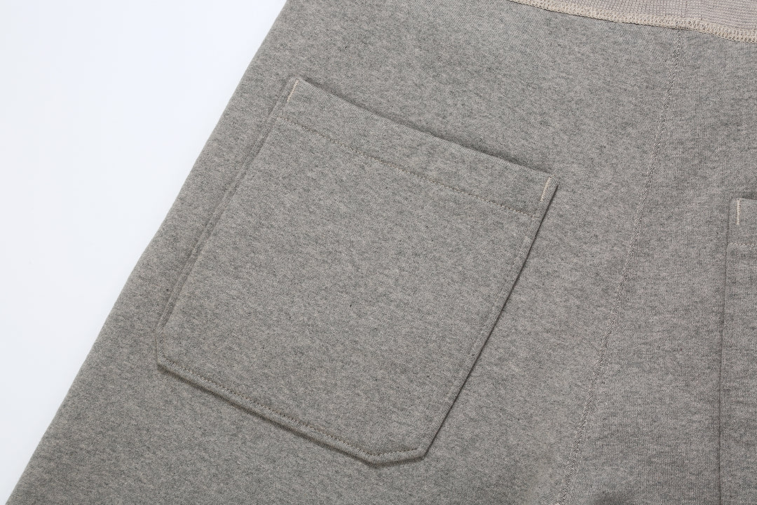 Deluxeware S500-00 20oz Heavyweight Loopwheeled Sweatpants Made in Japan Grey Back Pocket Left