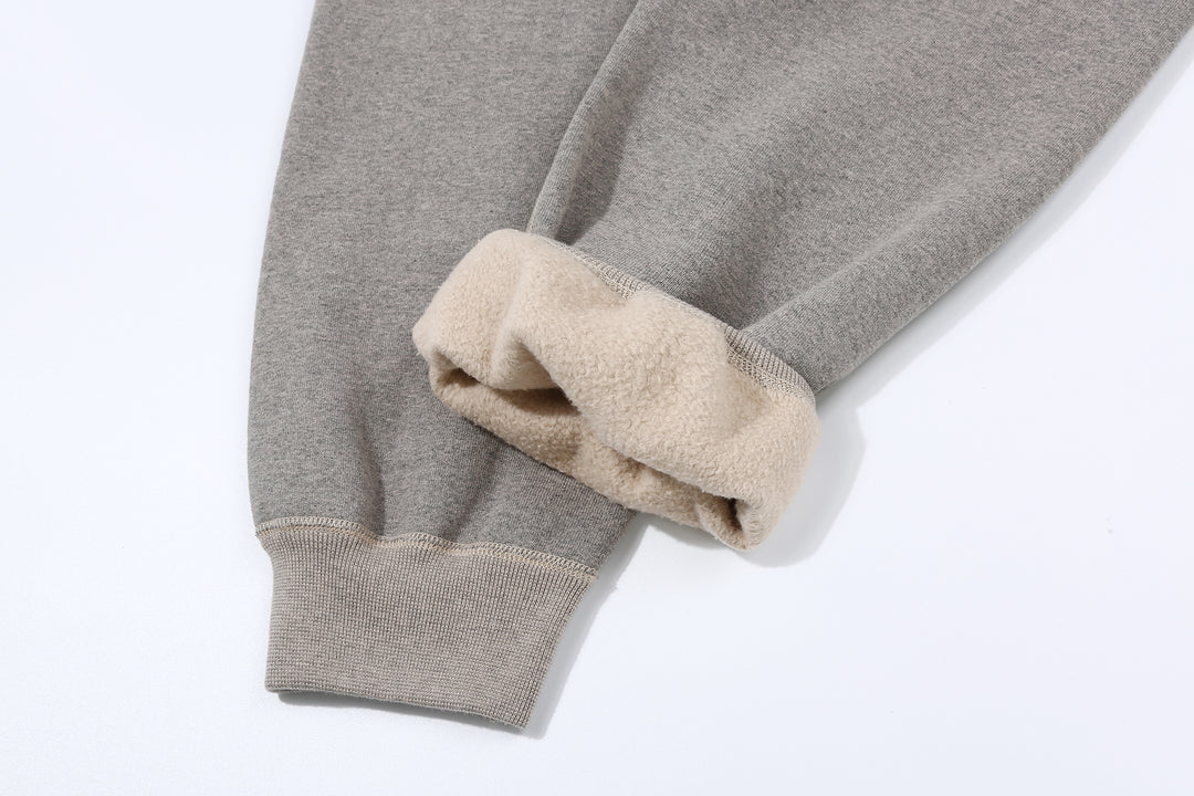 Deluxeware S500-00 20oz Heavyweight Loopwheeled Sweatpants Made in Japan Grey Leg Opening Reverse Side Brushed