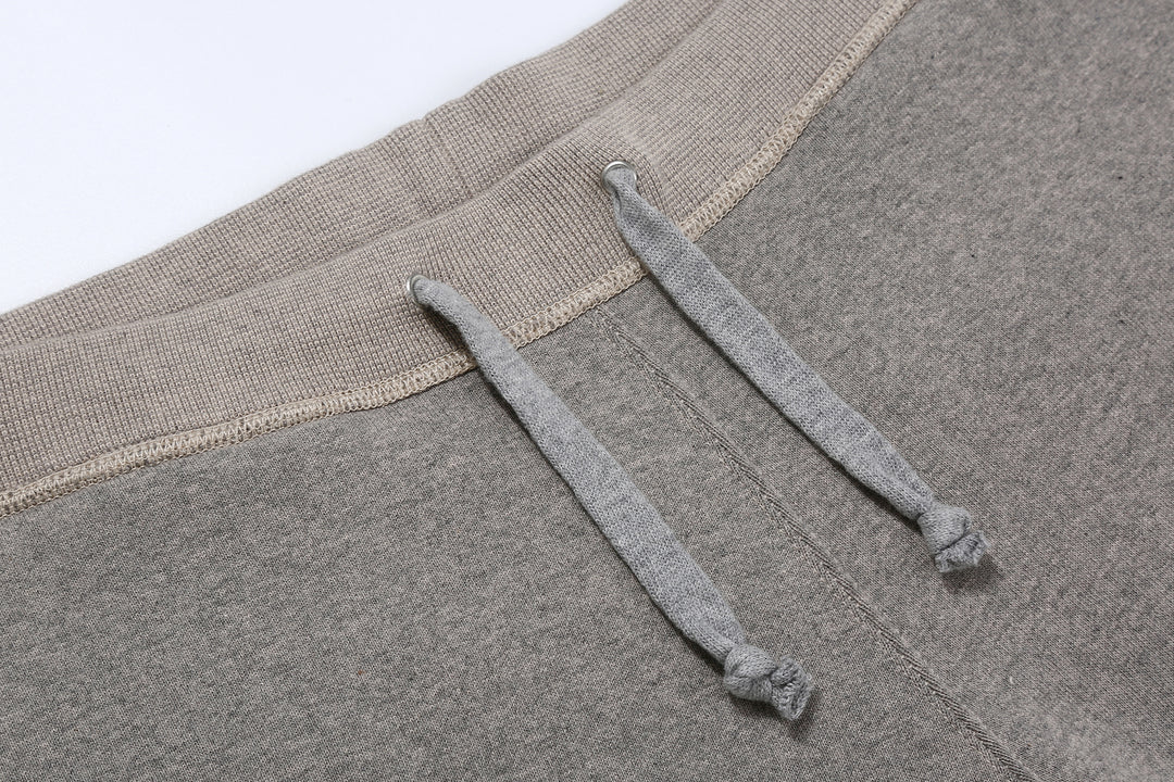 Deluxeware S500-00 20oz Heavyweight Loopwheeled Sweatpants Made in Japan Grey Drawcord